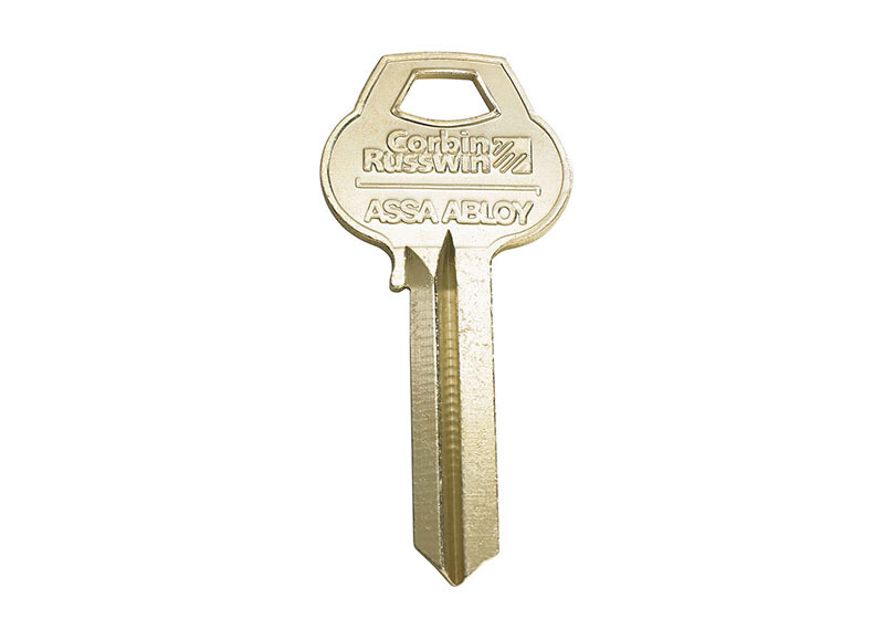 Single Section Standard Bow Key Blanks, Nickel Plated