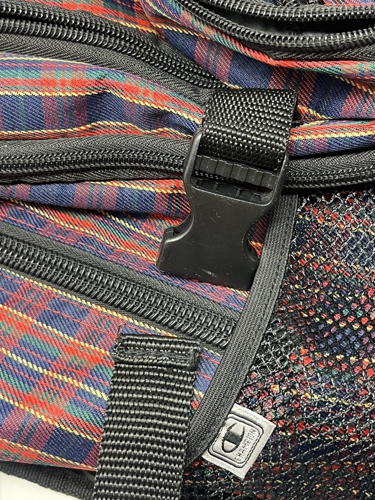 Champion Plaid Pack back With Space For Laptop Sunglasses 5 Compartments EUC