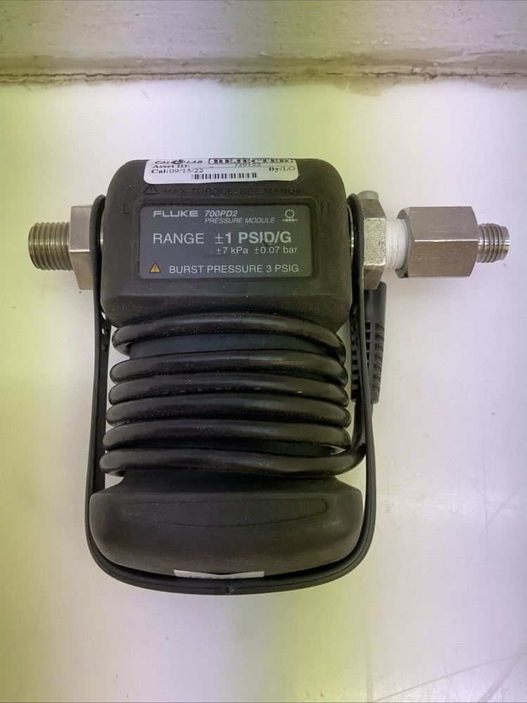 Fluke 700PD2 Pressure Module Range +1 PSID/G