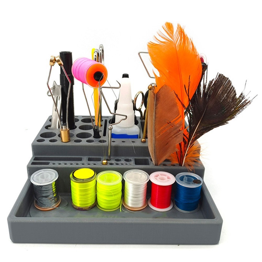 Fly Tying Materials Storage Holder with Compact Design for Easy Handling