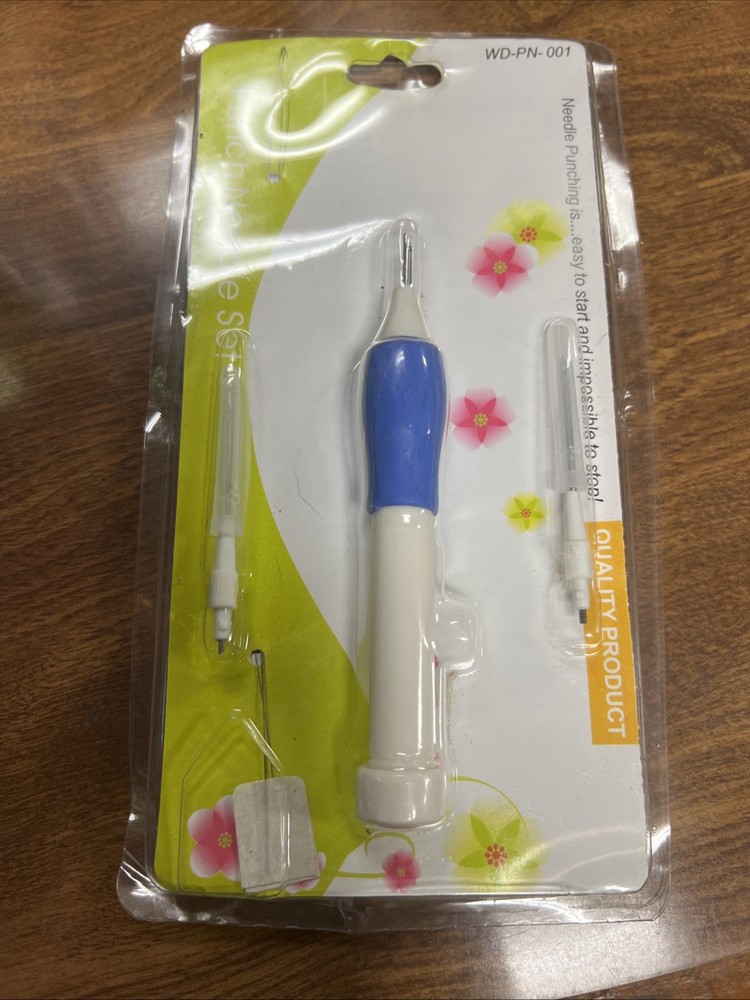 Embroidery Punch Needle Kit Stitching Tool Set Magic Pen Weaving Tool Knitting