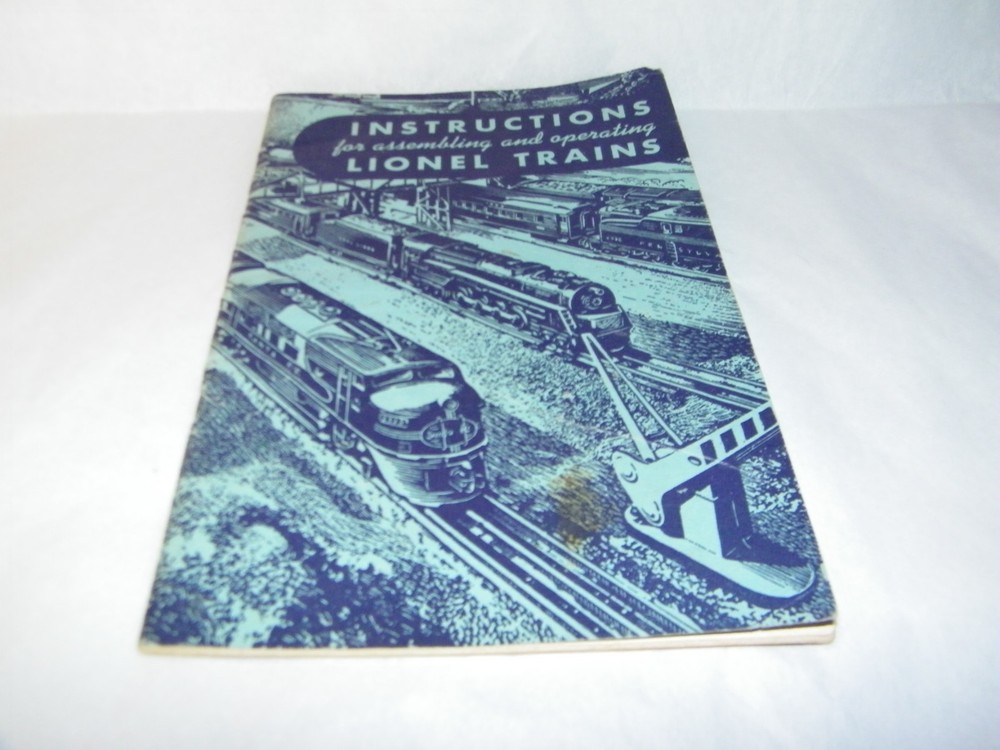 ORIGINAL 1949 INSTRUCTIONS FOR ASSEMBLING AND OPERATING LIONEL TRAINS 58 PAGES