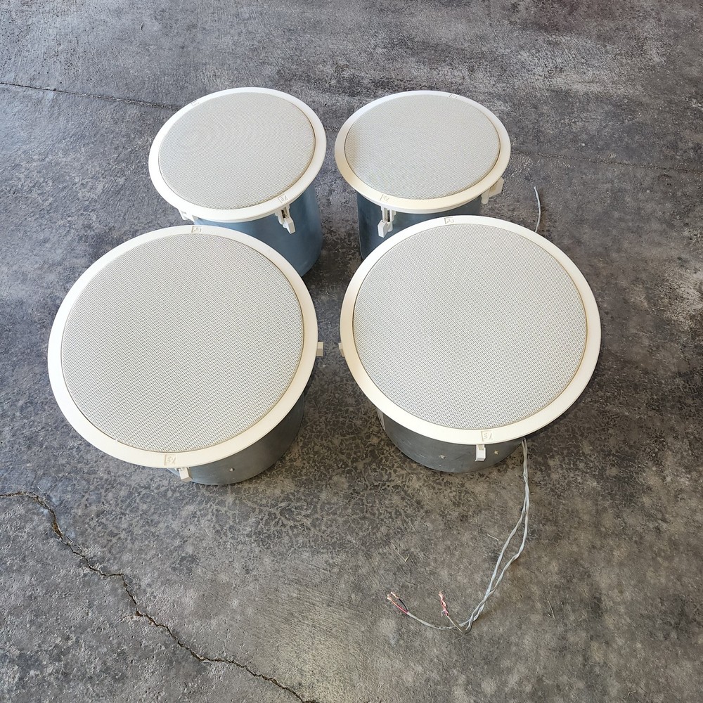 (4) Electro-Voice Ceiling Mount Speakers (2-10" C10.1) & (2-8" C8.2) EVID +HWare