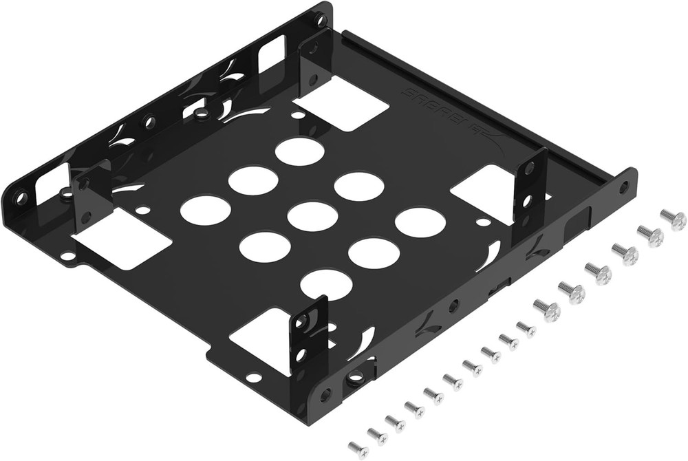 Effortless SSD Installation: 2.5 to 3.5 Mounting Bracket Kit for Durability