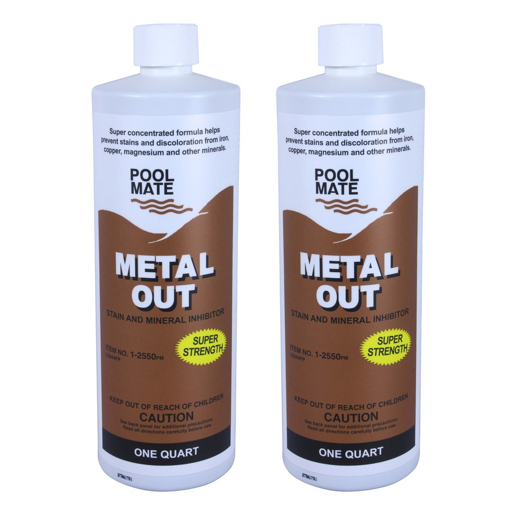 Pool Mate Swimming Pool Metal Out Problem Solving Chemical - 2 Quarts