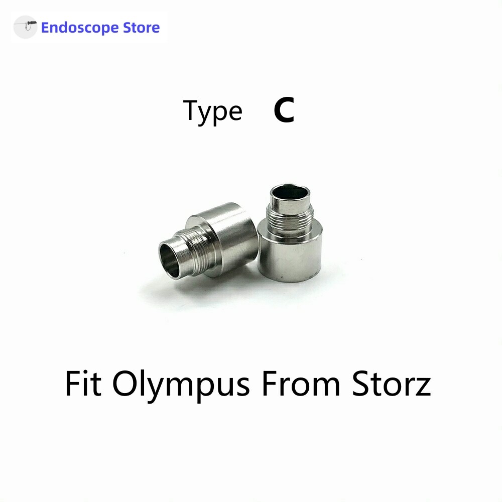 Rigid Endoscope Light Source Optical Fiber Interface Adapter Convert Connector