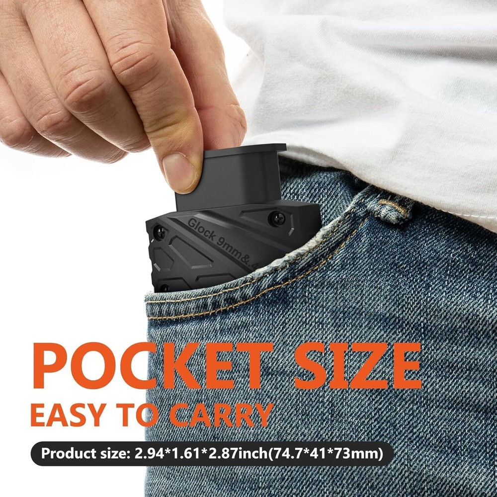 Gun Magazine Loader for Glock 9mm .40 Caliber Fast Easy Loading Tool