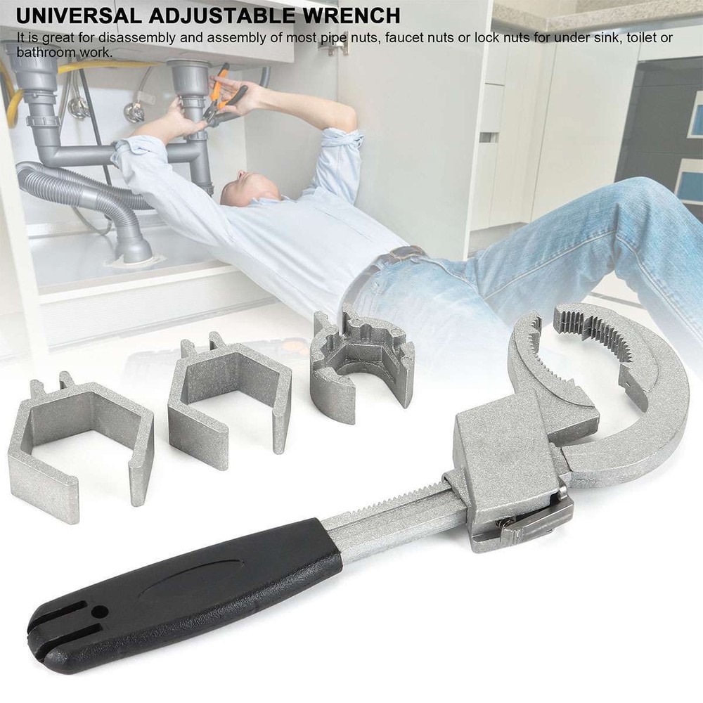 Multifunction Adjustable Double Ended Wrench WATER PIPE Hand Tools Universal
