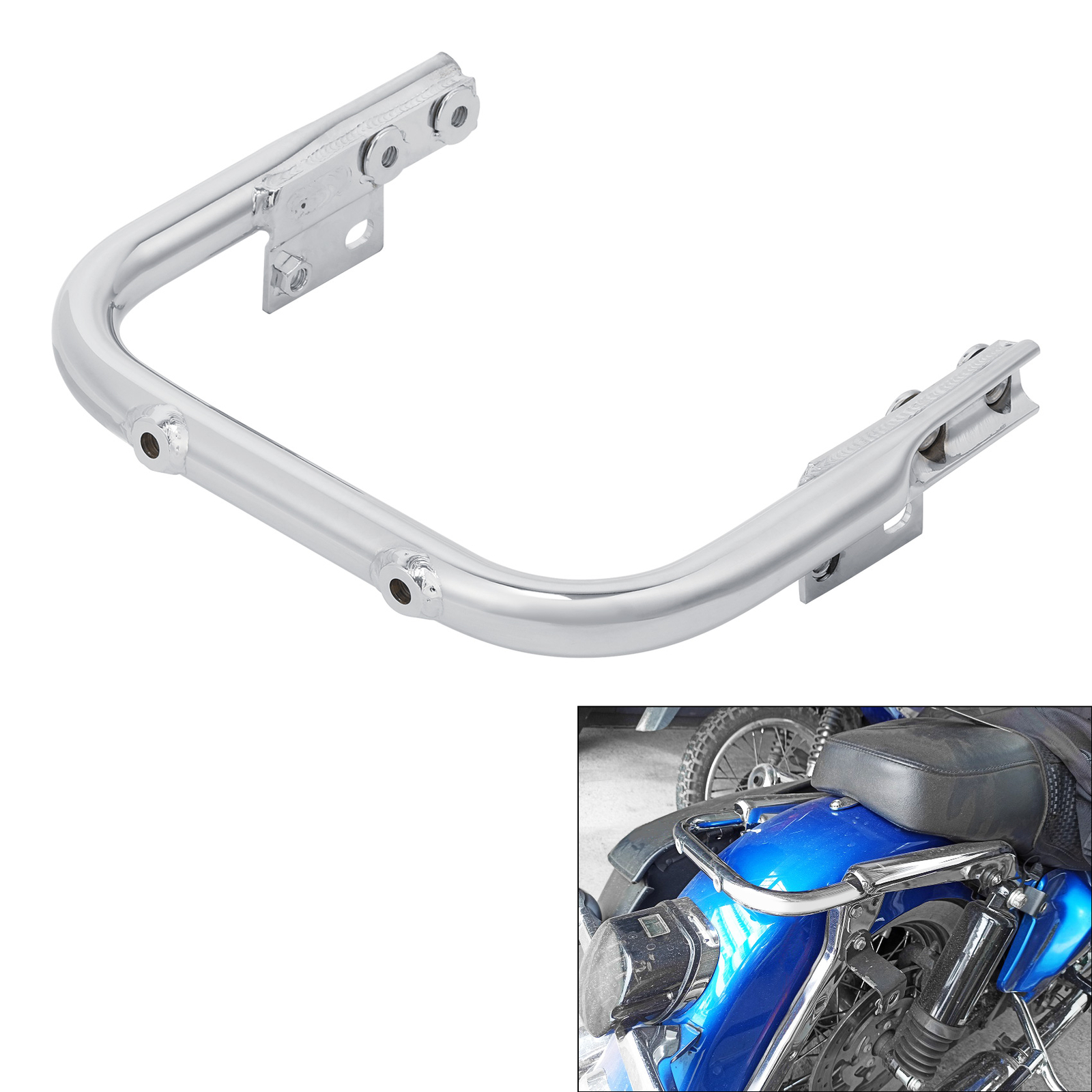 License Plate Mount Support Tube Bracket Fit For Harley Touring Road King 97-08