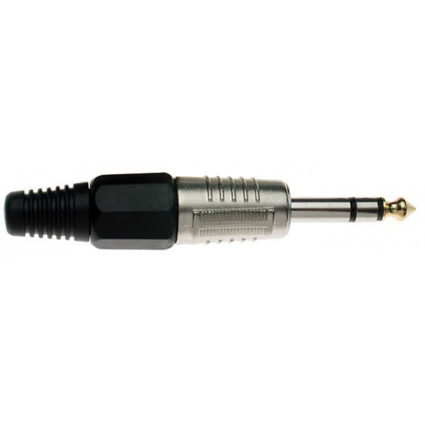 Stagg 1/4" Nickel/PVC Stereo Phone-Plug