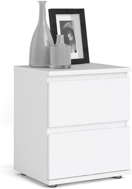 2 Drawer Bedroom Nighstand White