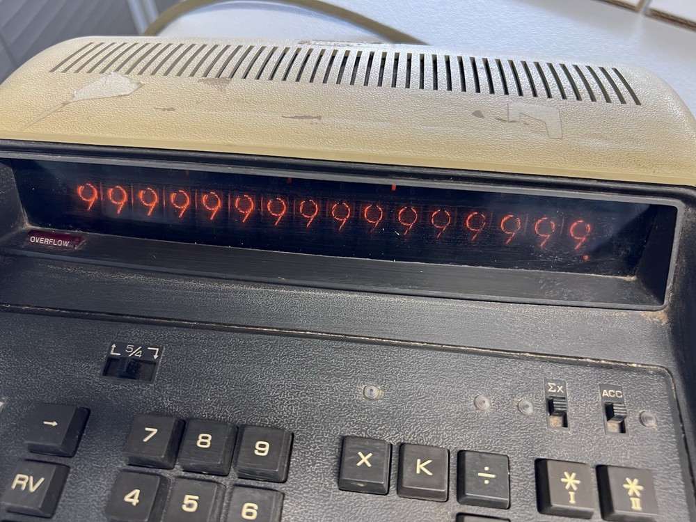 Vintage Monroe Model 650 Nixie Tube Adding Machine Calculator - working with SR
