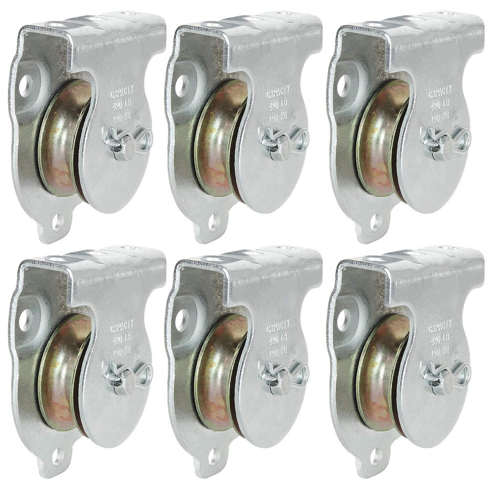 AConnet 6 Pack Wall Mounted Pulley 1-1/2 Inch and Ceiling Mount Single...