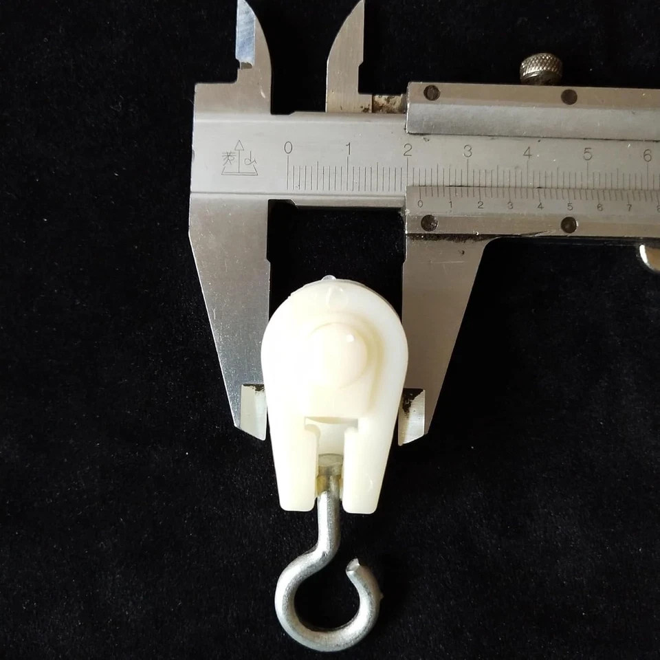 10Pcs White Mini Plastic Pulley Wheel, Lightweight Nylon Small Wire...
