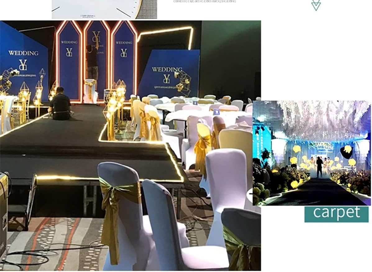 Wedding Aisle Runner Carpet Rug Black 24 Inch x 15 Feet Indoor Outdoor