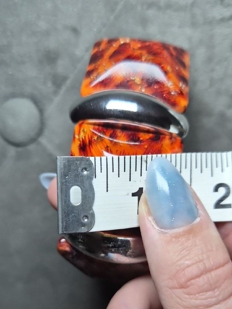 Amber Tortoiseshell Chunky Stretch Bracelet