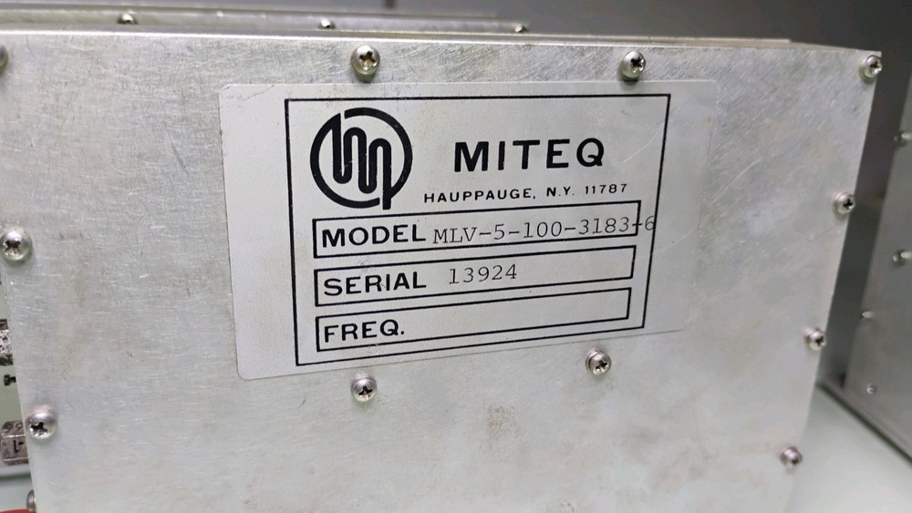 Three Miteq MLV-5-100-3183-6 RF Microwave Modules From NASA Project