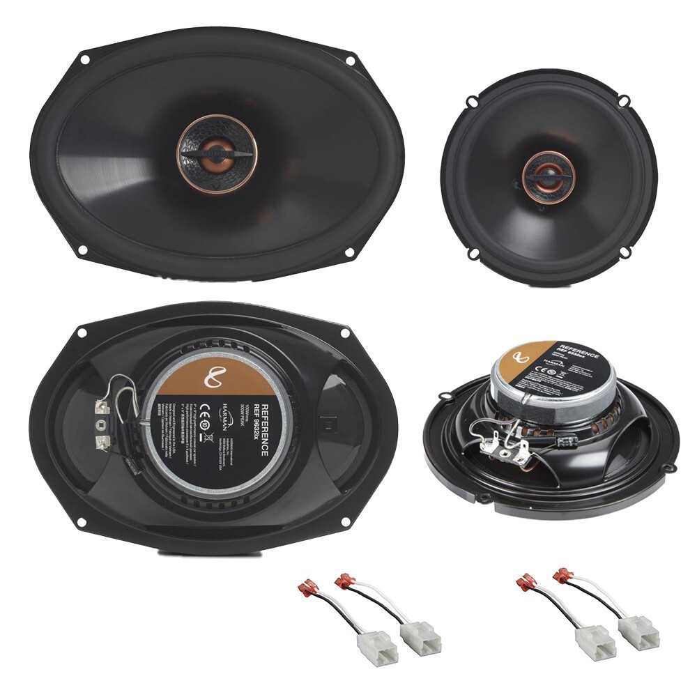 Infinity 6x9" Front & 6.5" Rear Door Speakers for 2002-2008 Dodge RAM 1500, 2500