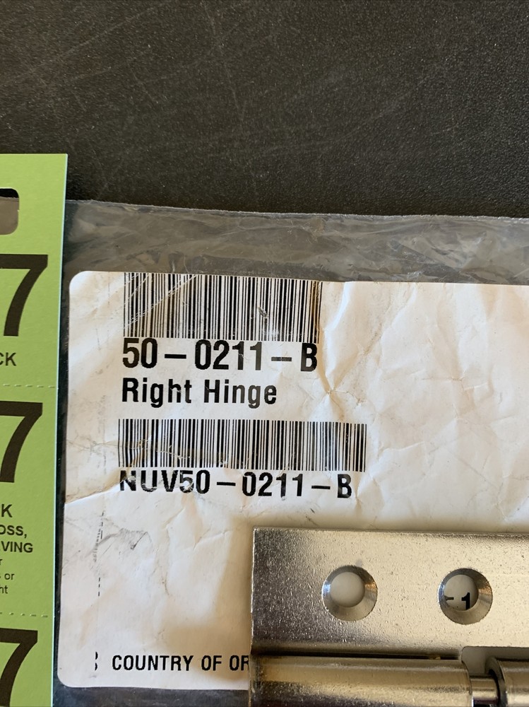 Nu-Vu 50-0211-B HINGE,RIGHT,3"