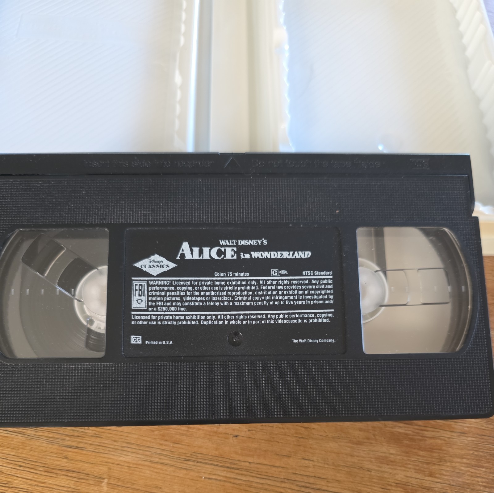 Walt Disney's Alice In Wonderland Black Diamond The Classics - VHS