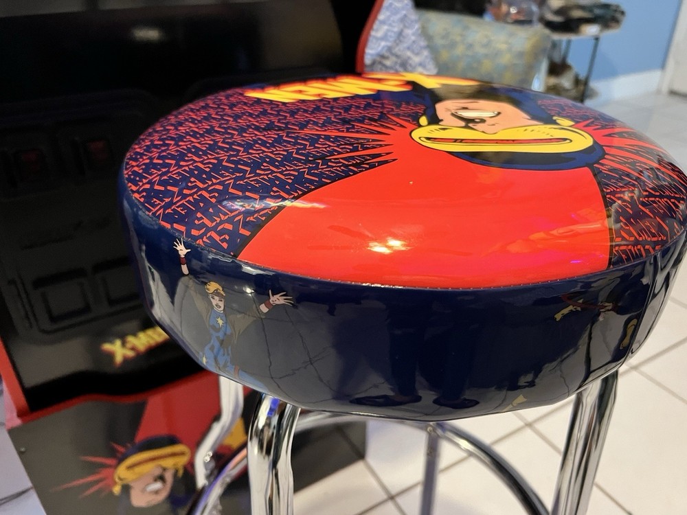 Arcade1Up Marvel X-Men 4 Player 3 Games Arcade Machine Stool & Riser RARE 🔥