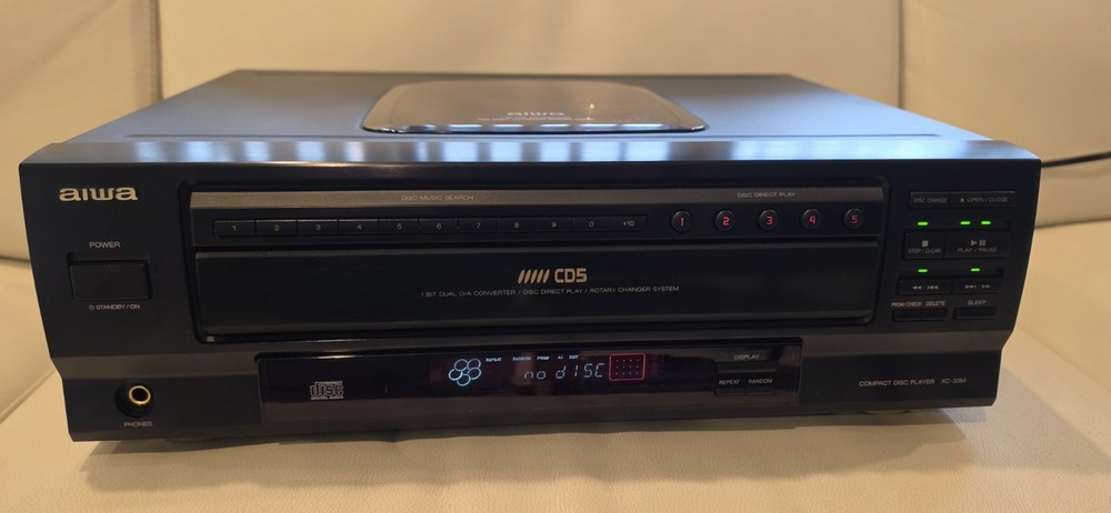 AIWA XC-30M 5 Disc CD Player & Changer- Remote Perfect Working Condition