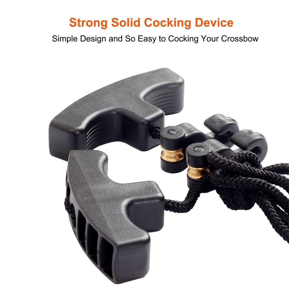 SOPOGER Crossbow Cocking Rope, Device T 48 Inch, BlacK
