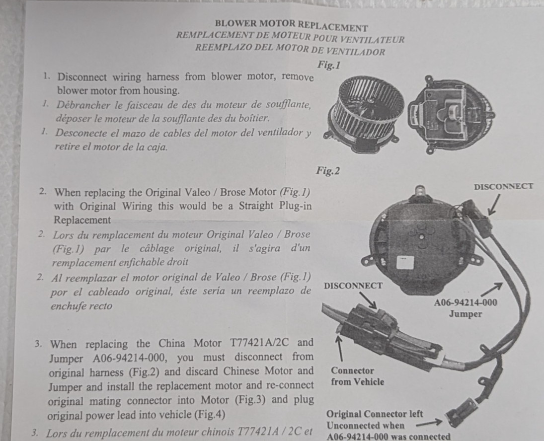 75040 Blower Motor for Freightliner 108SD 114SD 2012-2022 Cascadia M2 112 106
