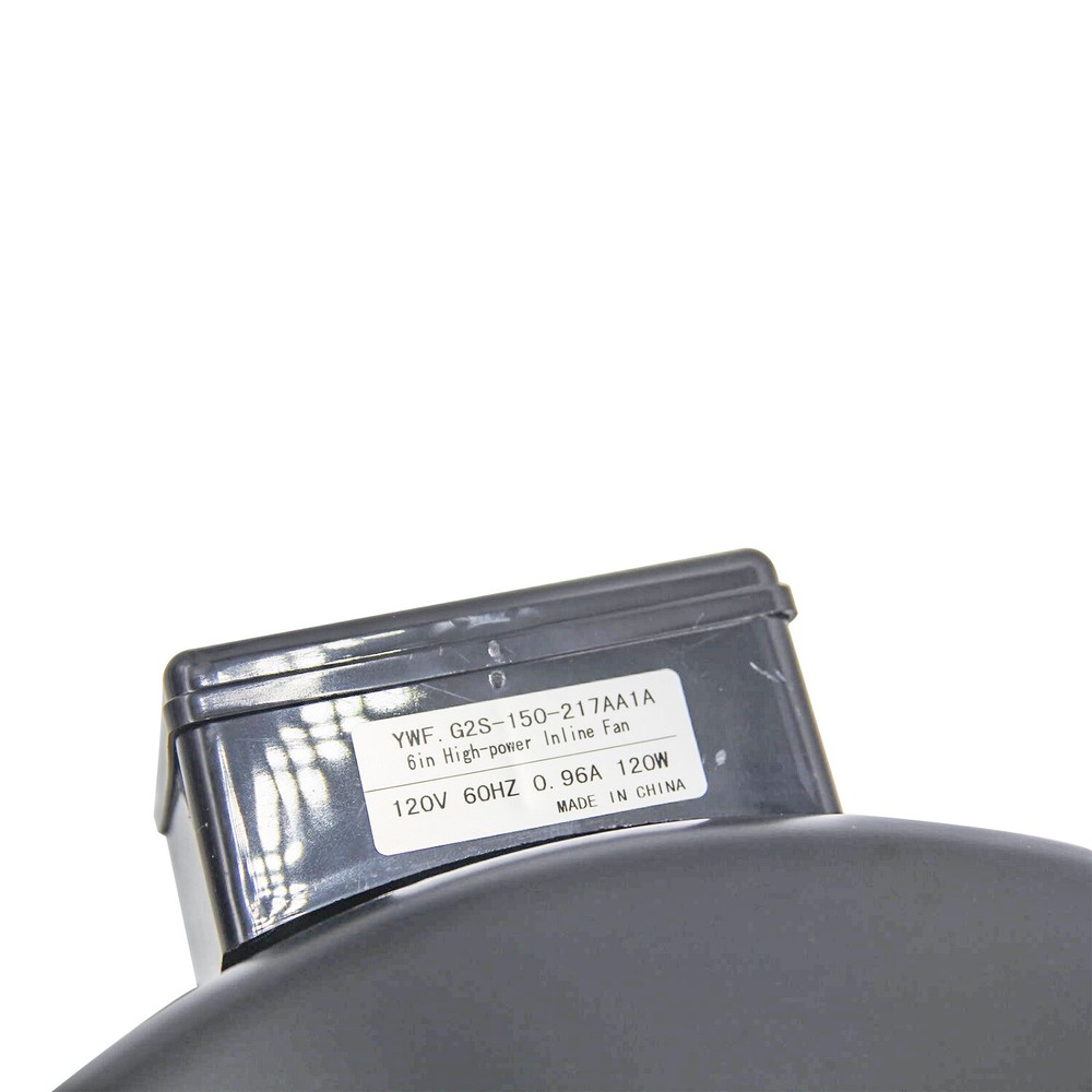 HFS(R) Inline 6" Exhaust Ventilation Fan - Includes Mounting Brackets - 400Cfm