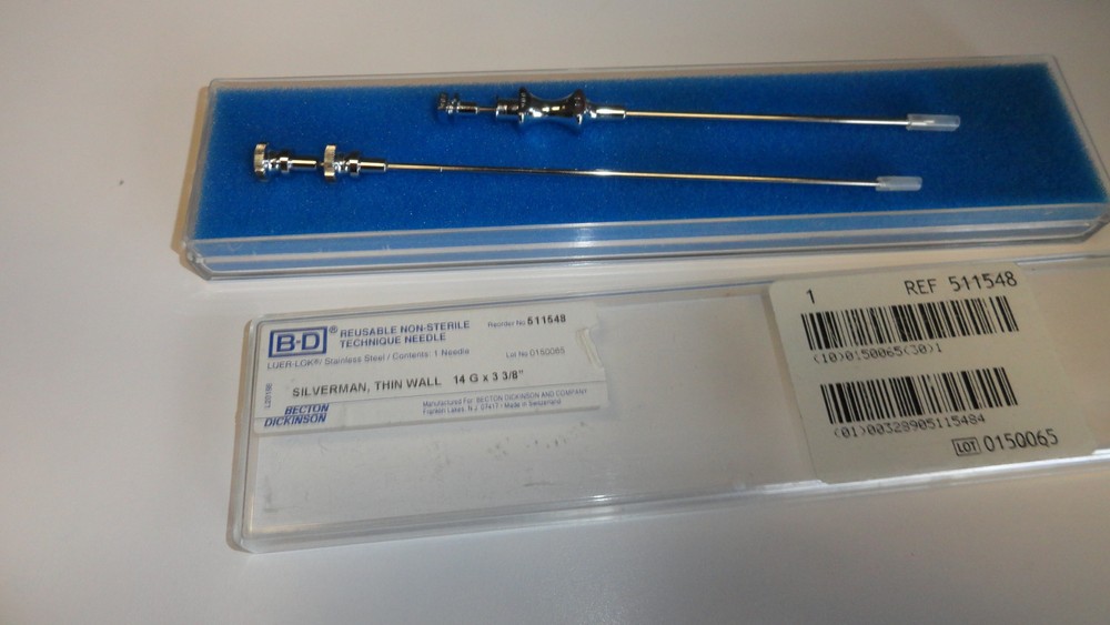 BB4:  B.D. Silverman Thinwall 14g 3 3/8 New with extra piece