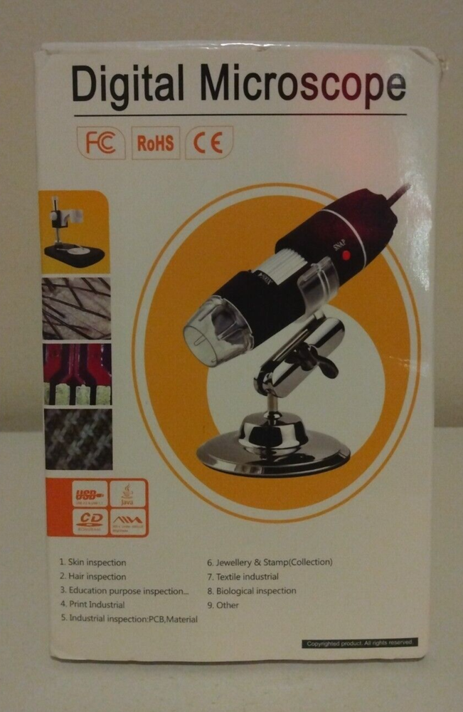 Black Digital 1000 X Microscope