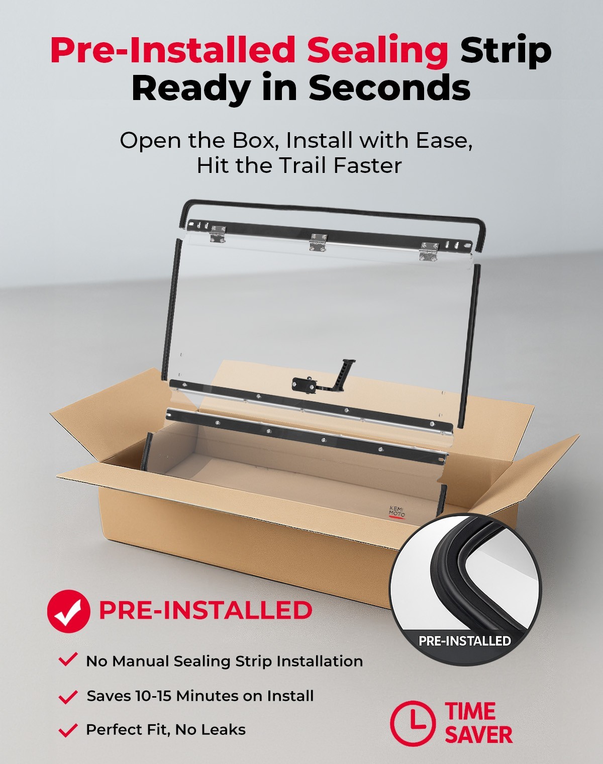 3-IN-1 Flip Up Folding Windshield Vent For 2025-26 Polaris RZR PRO XP/4 PRO S/4