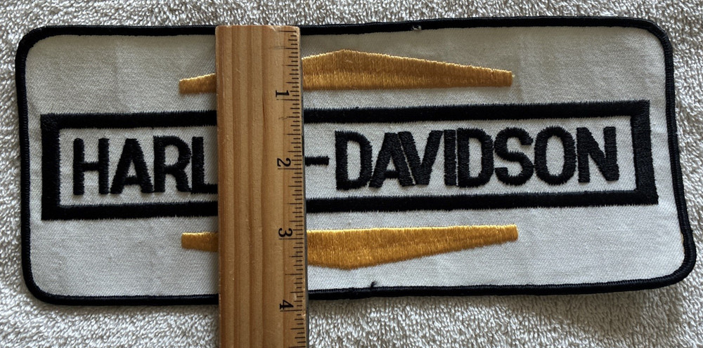 Original BIG Vintage Harley Davidson Emblem Patch Large 9.5”