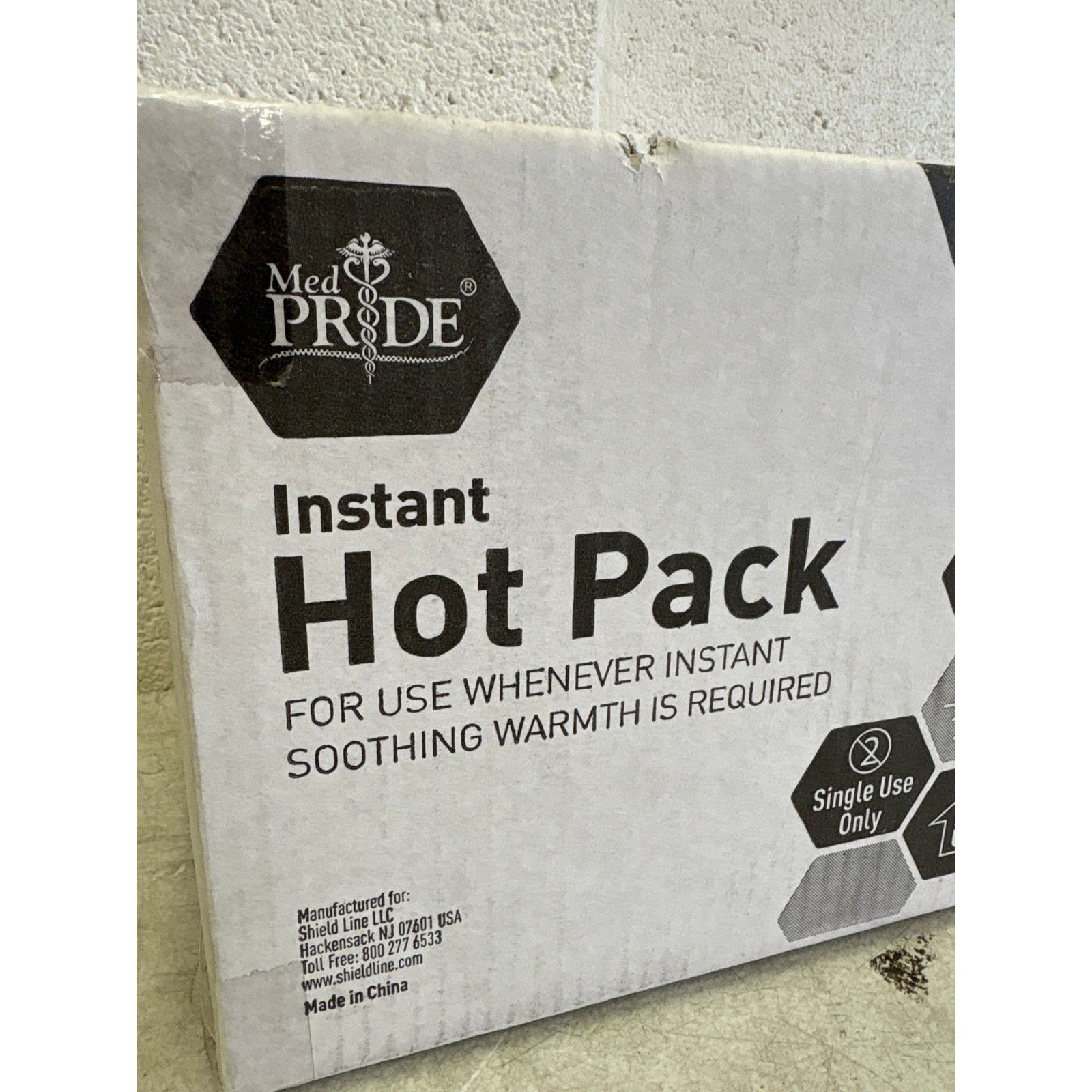 24-Pack MED PRIDE Instant Hot Packs Disposable, Pain Relief, Instantly, 5"x9"