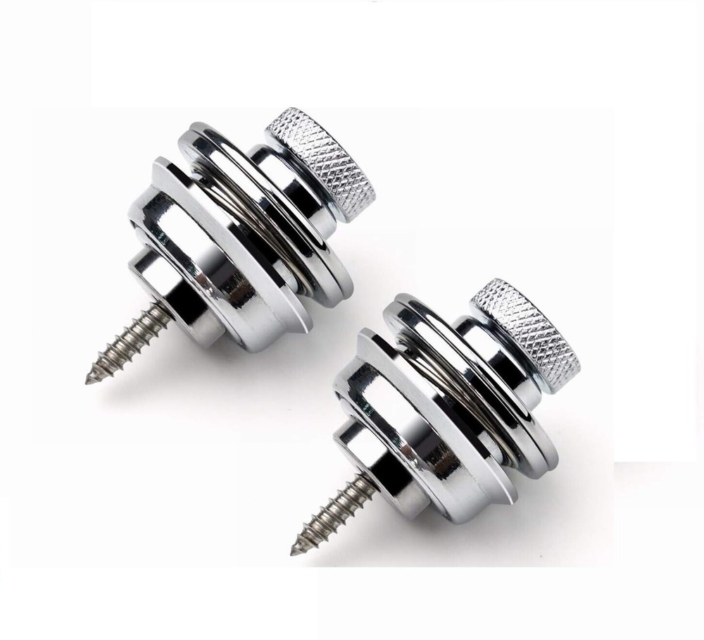 Chrome Flat Head Skidproof Strap Locks Heavy Duty