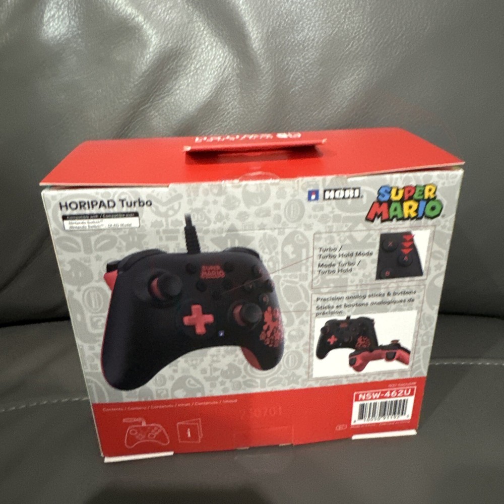 Hori Switch Horipad Turbo - Mario Controller New