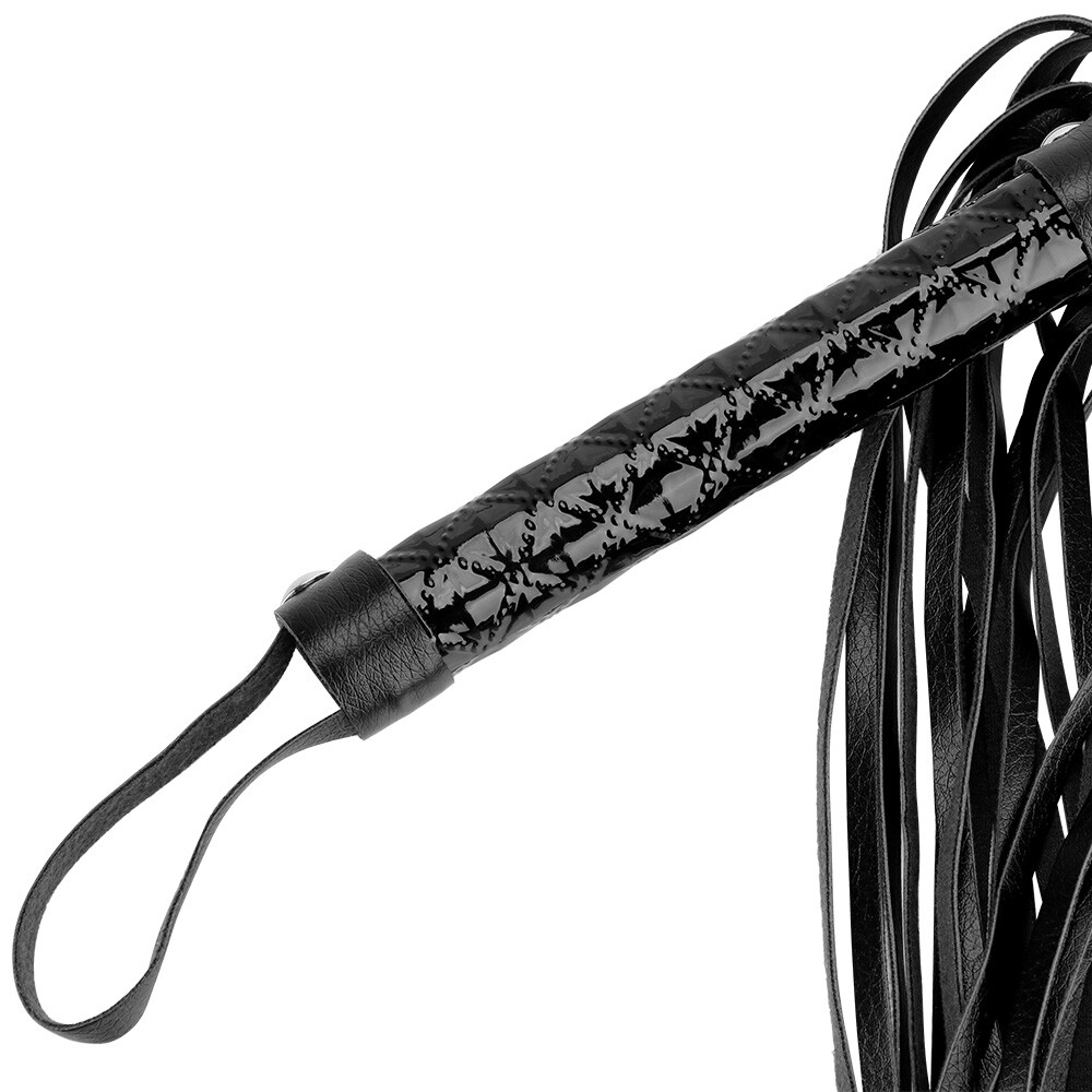 PU Leather Horse Riding Whip Handle Spanking Flogger Crops For Couples Roleplay