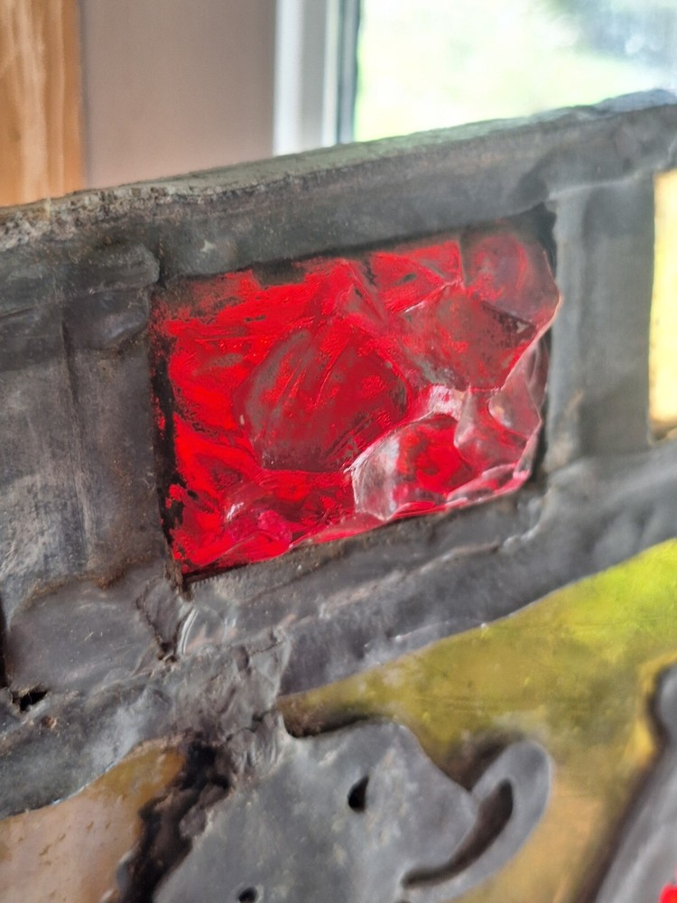 Leaded English Lion Door Insert