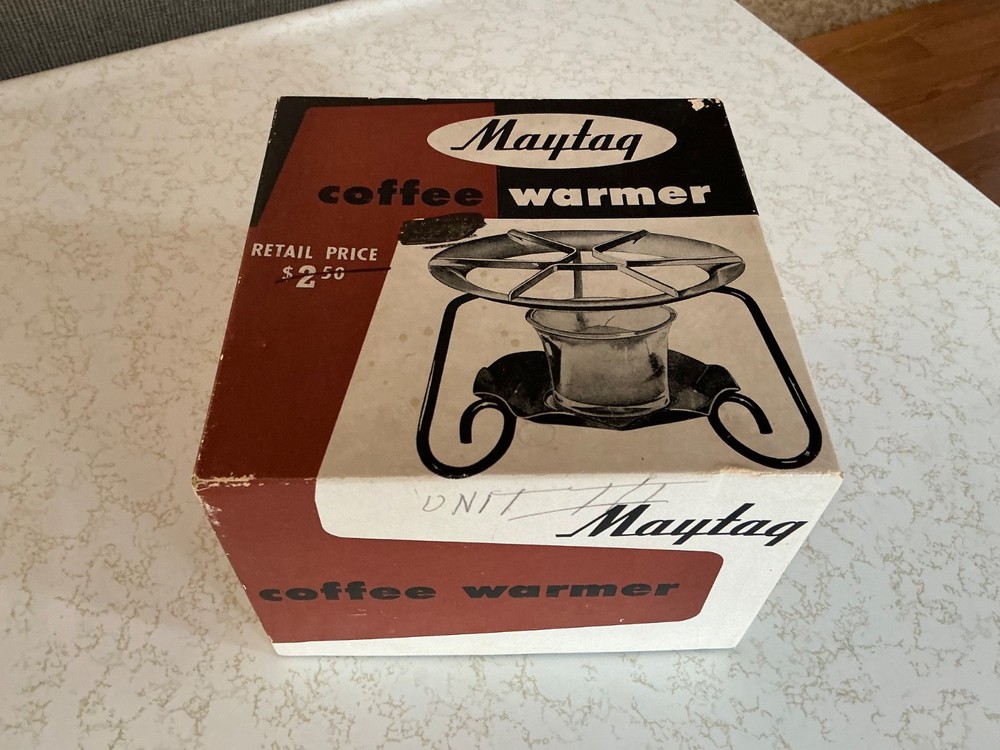Vintage Maytag Coffee Warmer in Original Box