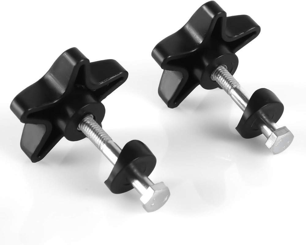 2 Sets Rollator Walker Replacement Knobs, Comfortable Black Plastic Knobs, Un...