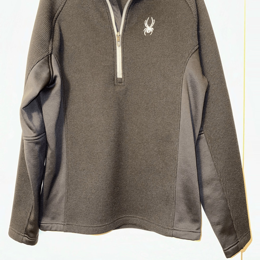 Spyder Men’s Black Outbound Quarter Zip Jacket Size Medium
