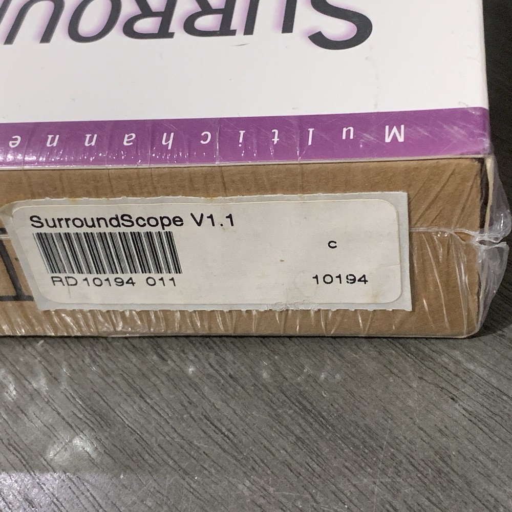 Vintage Digidesign Surround Scope TDM and RTA Plugin Software Sealed in Box