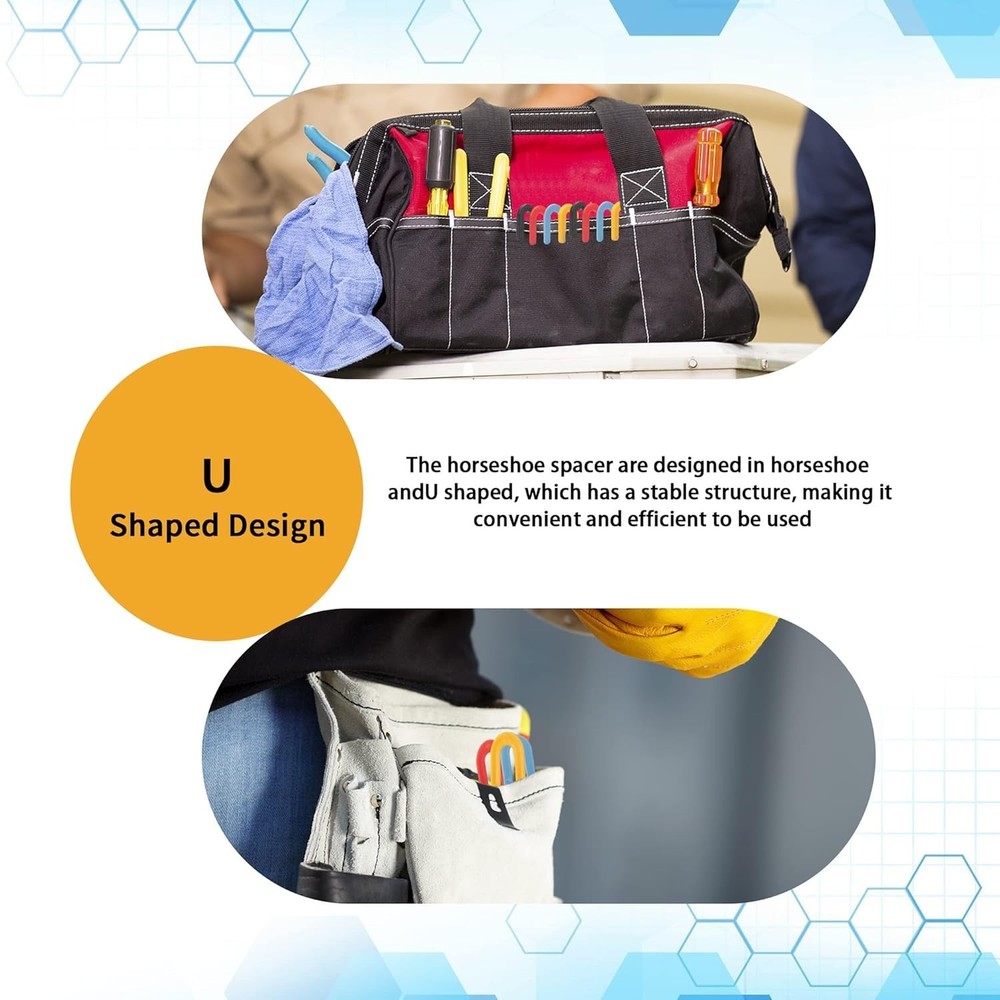 Tile Leveling Plastic Shims, U Shape Design, 400 Count Pack