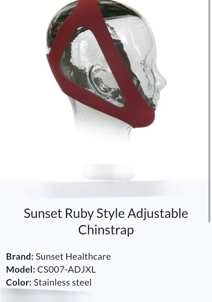 Sunset X-Large Adjustable Ruby ChinstrapCS007-ADJXL