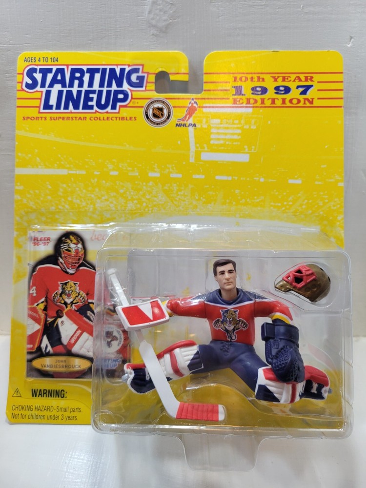 1997 STARTING LINEUP KENNER NIP JOHN VANBIESBROUCK FLORIDA PANTHERS FREE SHIP