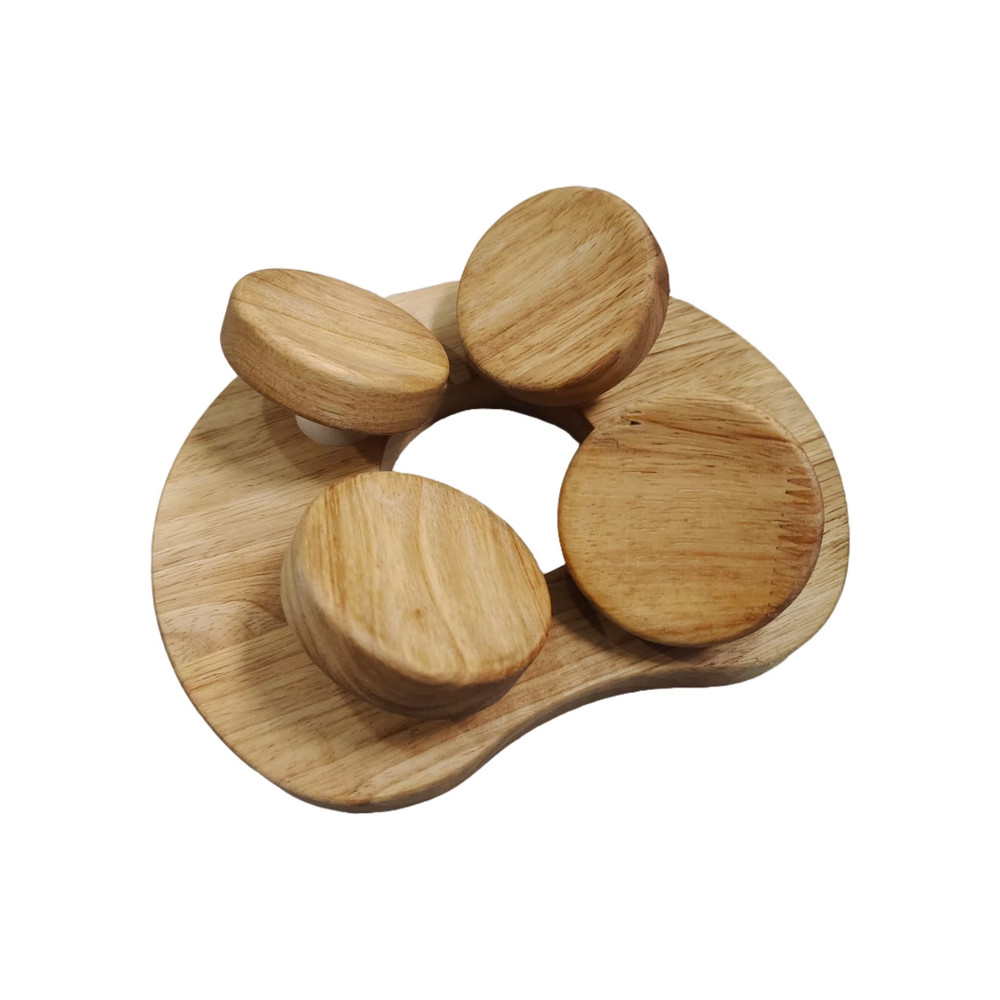 Wooden Sauna Headrest with Rotatable Disc,Sauna Accessory