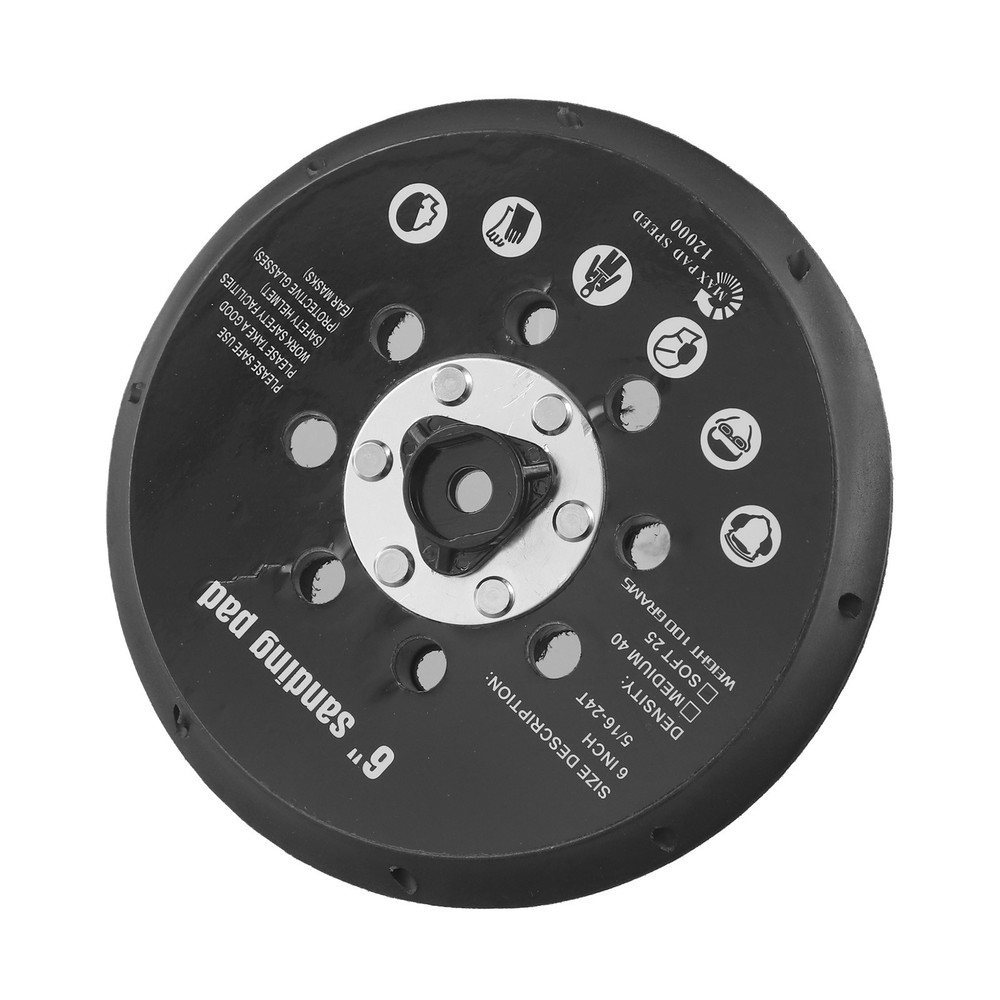 High Performance Sander Backing Pad 6 Inch Size Effective Dust Control