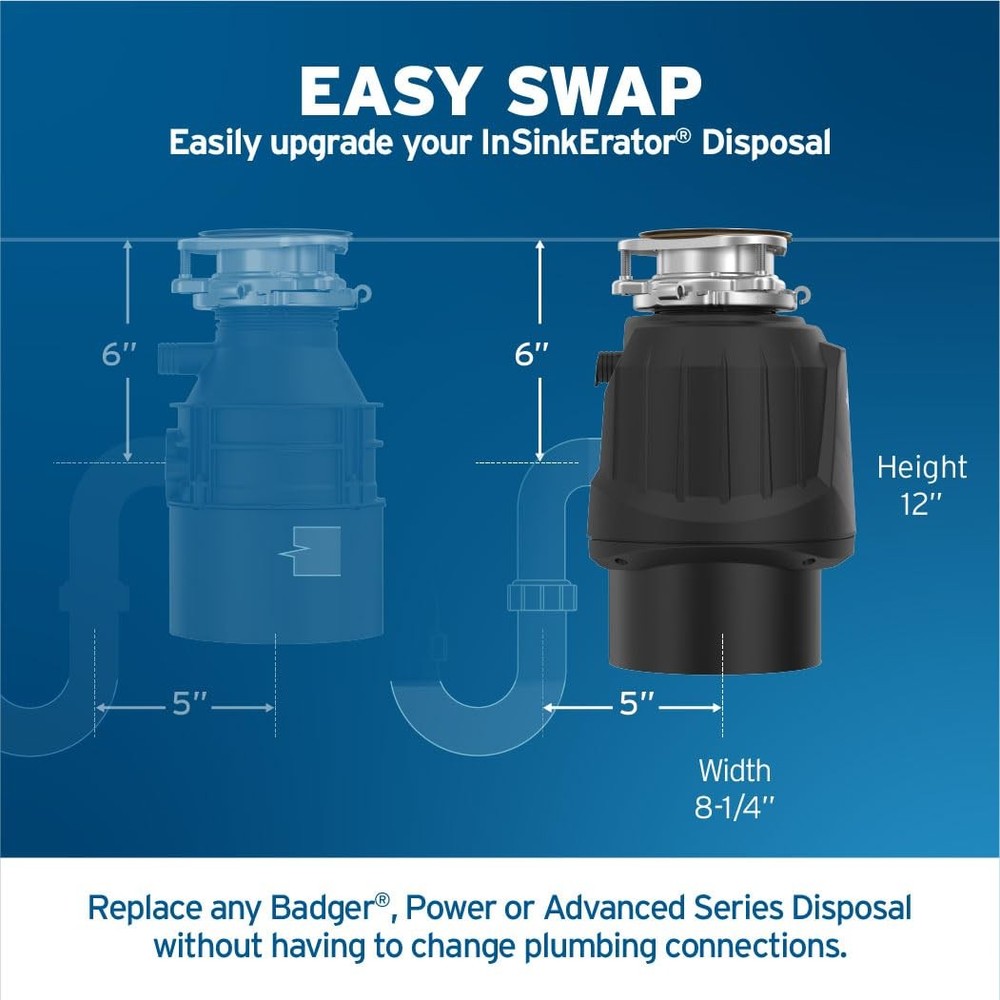 InSinkErator POWER75 3/4 HP Garbage Disposal Power Series, Continuous Feed