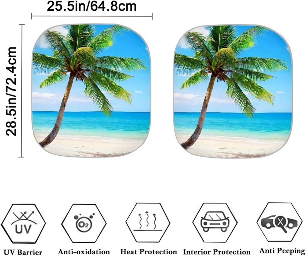 Dual-Piece Automatic Windshield Sun Visor UV Protection & Heat Blocking