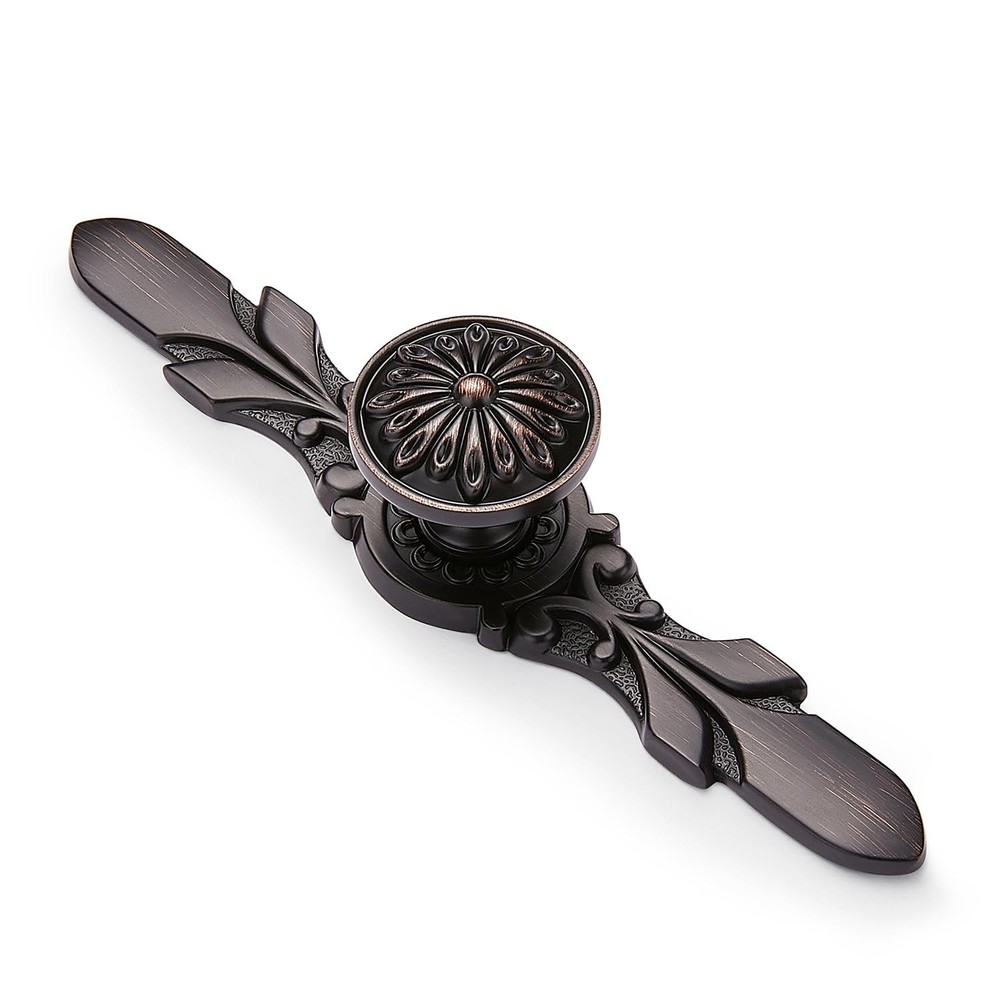 Aandxmok 10 Pack Oil Rubbed Bronze Cabinet Pulls Knobs-